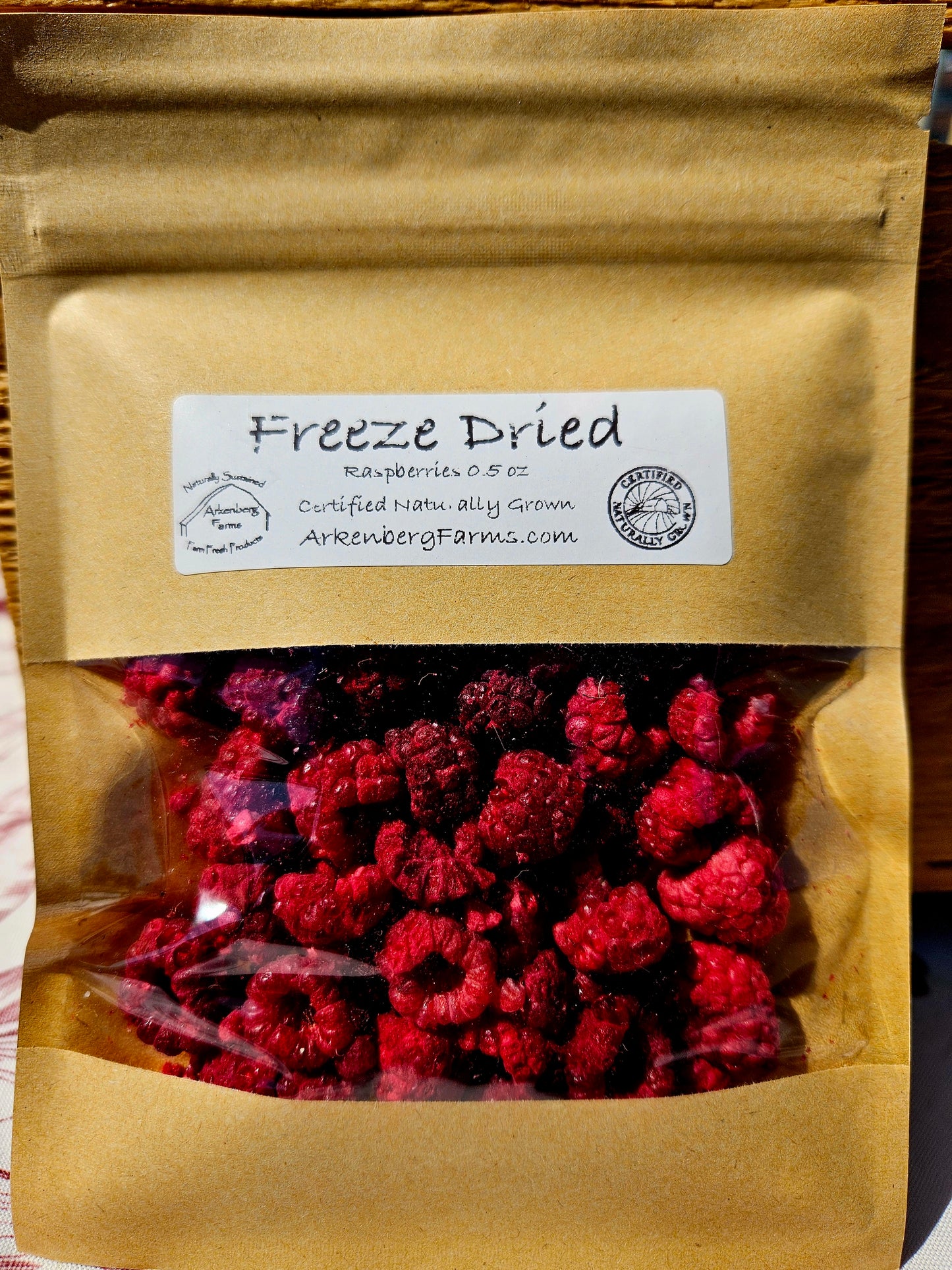 Freeze Dried - Raspberries (0.5oz)