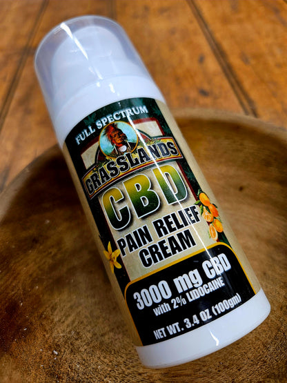 Grassland Full Spectrum CBD Topical - 3000mg CBD + 2% Lidocaine