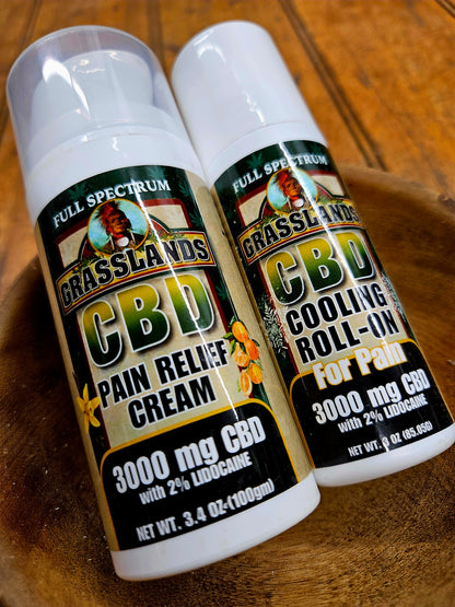 Grassland Full Spectrum CBD Topical - 3000mg CBD + 2% Lidocaine