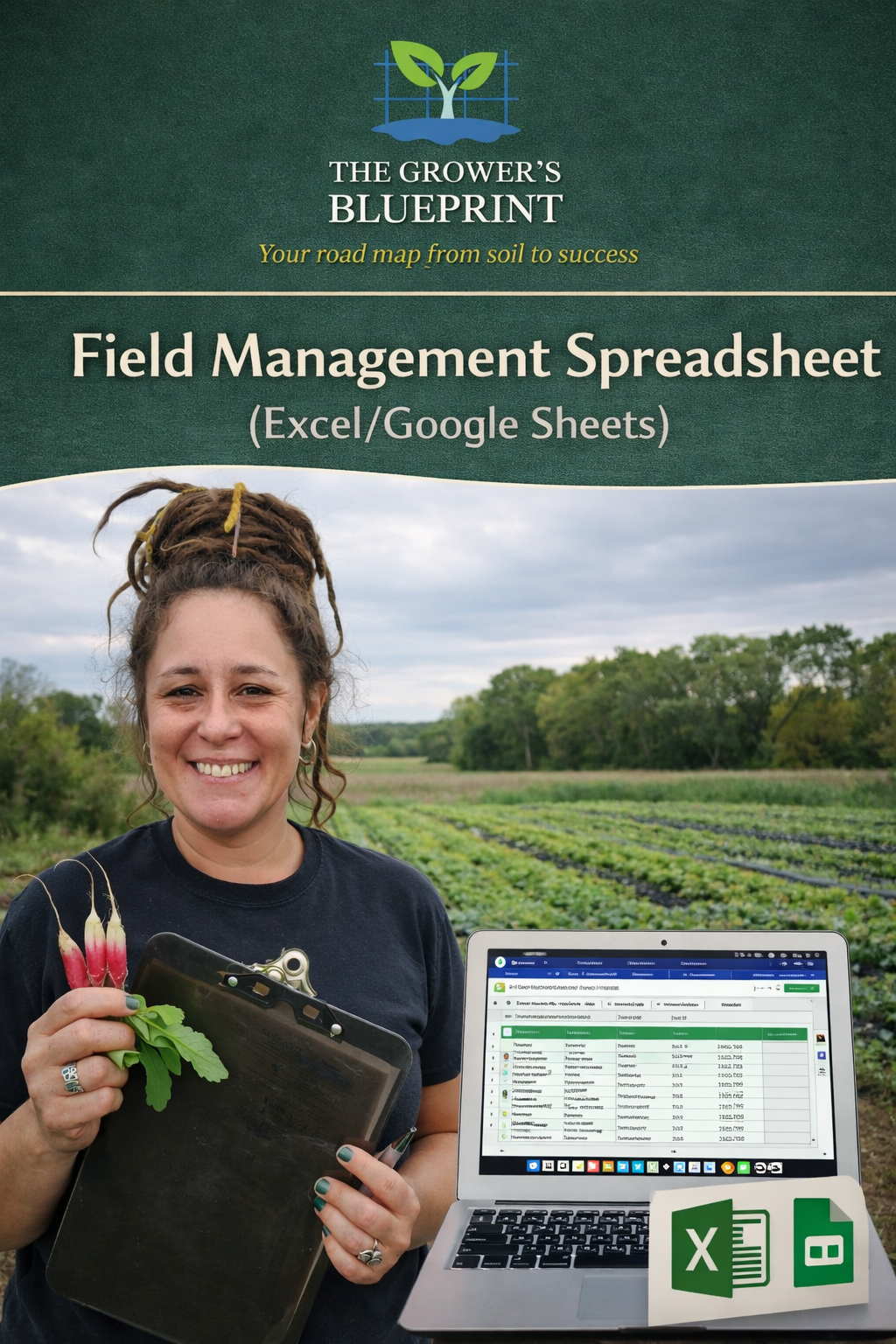 Field Management Spreadsheet (Excel/Google Sheets)