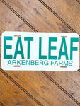 Eat Leaf - Licence Plate