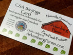 CSA Savings Card